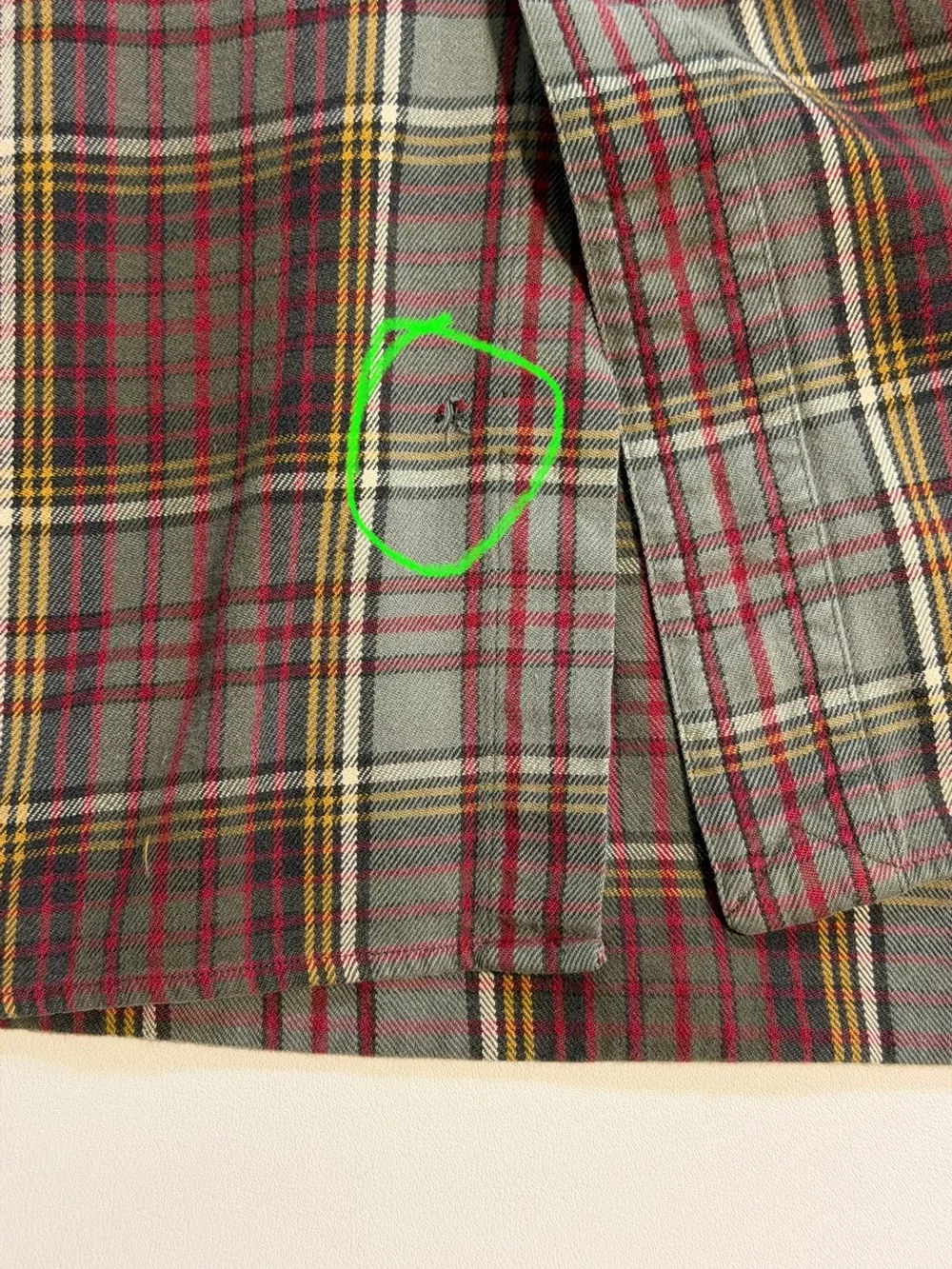 VINTAGE 90s Polo Ralph Lauren plaid flannel button down mens shirt cotton XXL